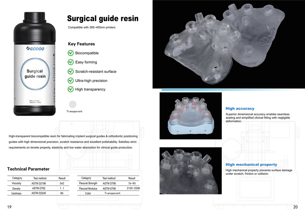 GoDoo Surgical Guide Resin - catalogus